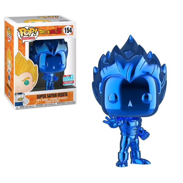 Pop! Vinyl - Dragon Ball Z - Super Saiyan Vegeta Blue Chrome NYCC 2018 Exclusive Funko - TOYBOT IMPORTZ