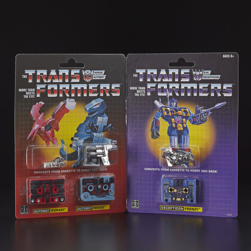 Transformers - G1 Mini-Cassettes 3-Pack Gurafi, Noizu, Decepticon Frenzy HASBRO - TOYBOT IMPORTZ